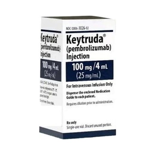 Keytruda 100mg/4mL pembrolizumab injection carton